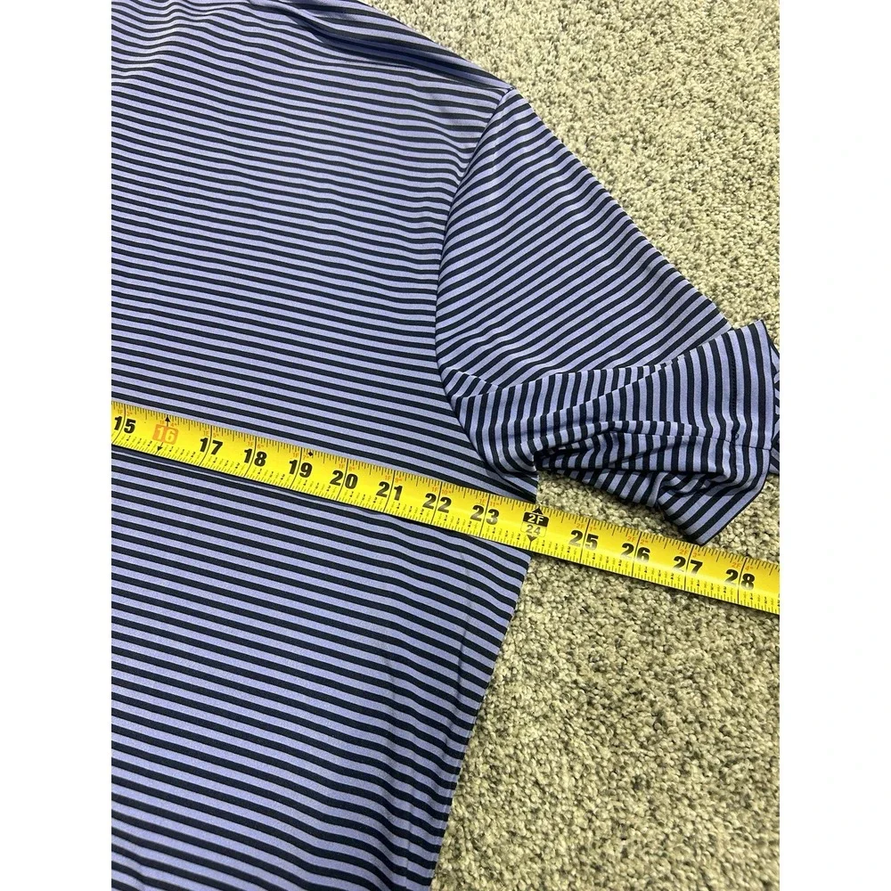 Ralph Lauren RLX Polo Shirt Mens XL 2012 U.S.‎ Junior Amateur Purple Stripe
